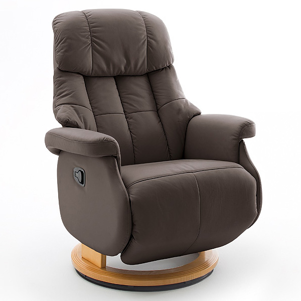 Calgary Comfort L Fotel relax brązowy/natura